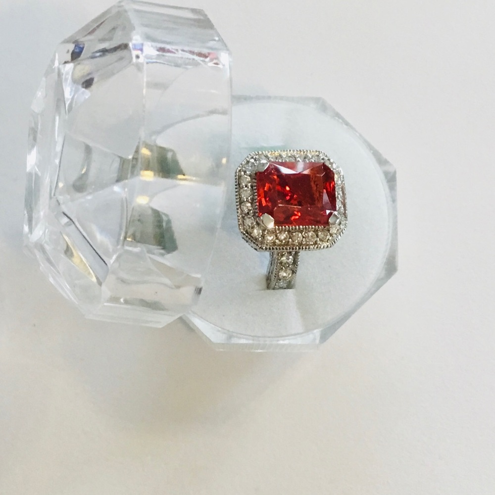 Stunning Charles Winston Cubic Zirconia Ring.